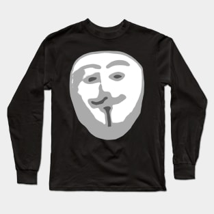 Anomalous - Scuffed Anonymous/Guy Fawkes Long Sleeve T-Shirt